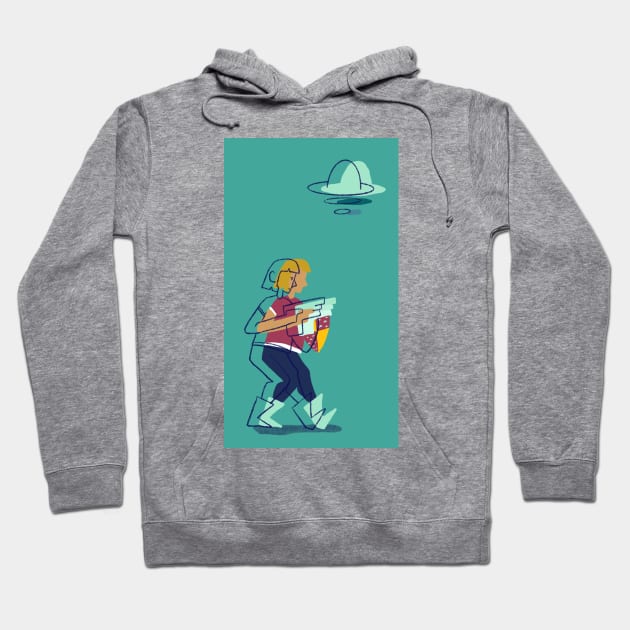 Alien fighter Hoodie by heartyearning